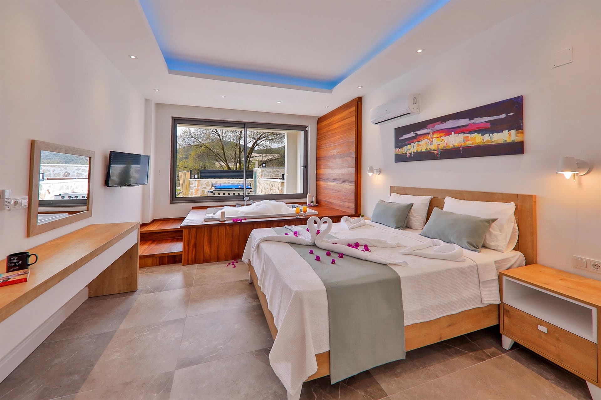 Villa Badem Çiçeği Korunaklı Havuz 51