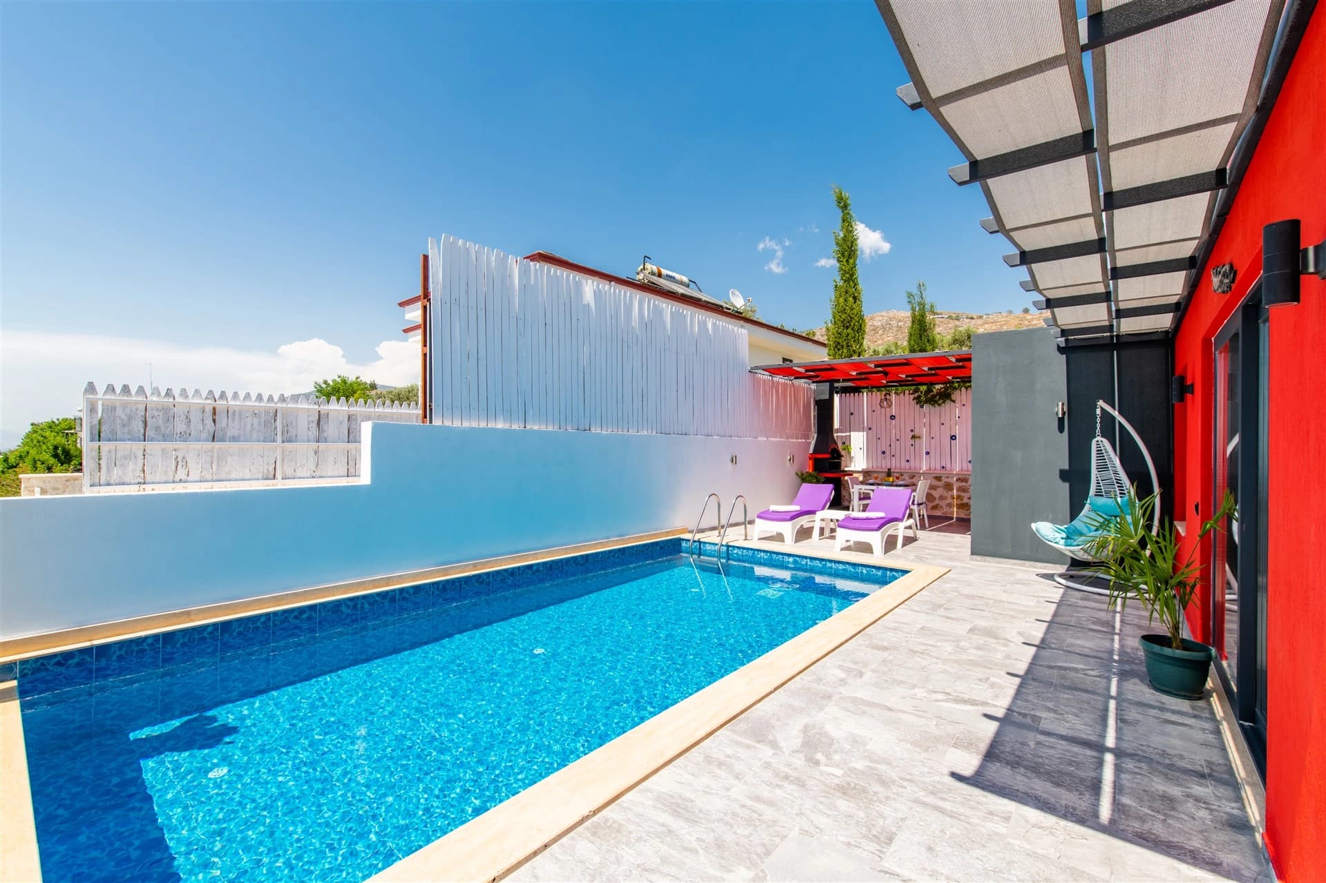 Villa Gece Korunaklı Havuz 55